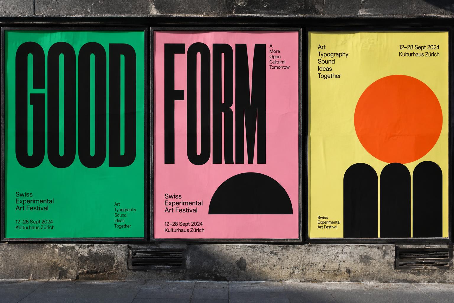 GOOD FORM — Campaign Design & Visual Systems concept mockup
